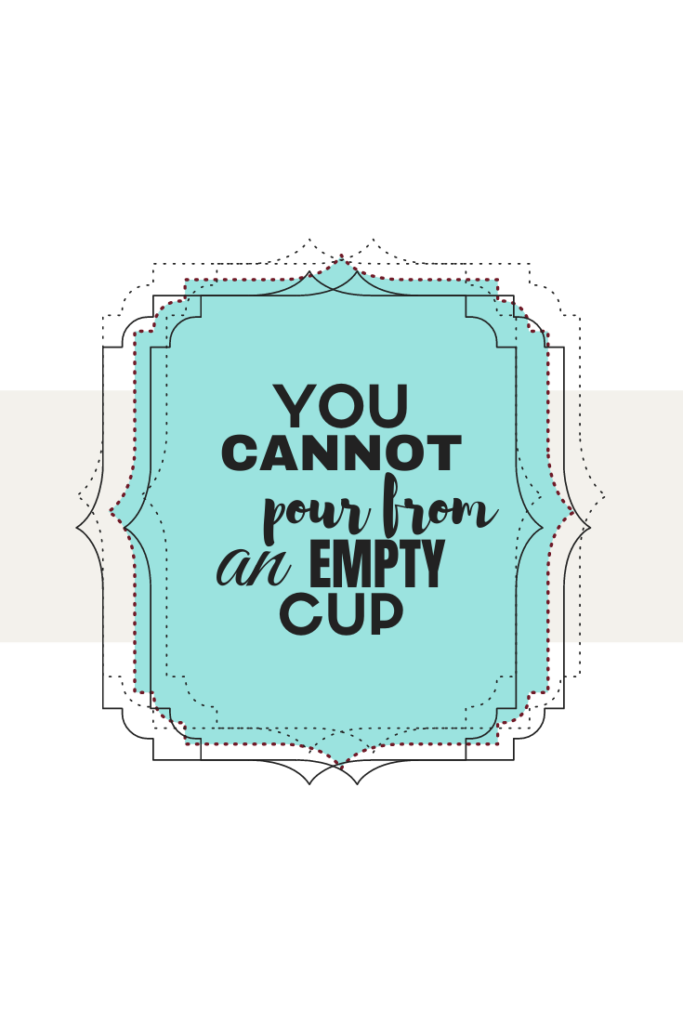 You cannot pour from an empty cup.